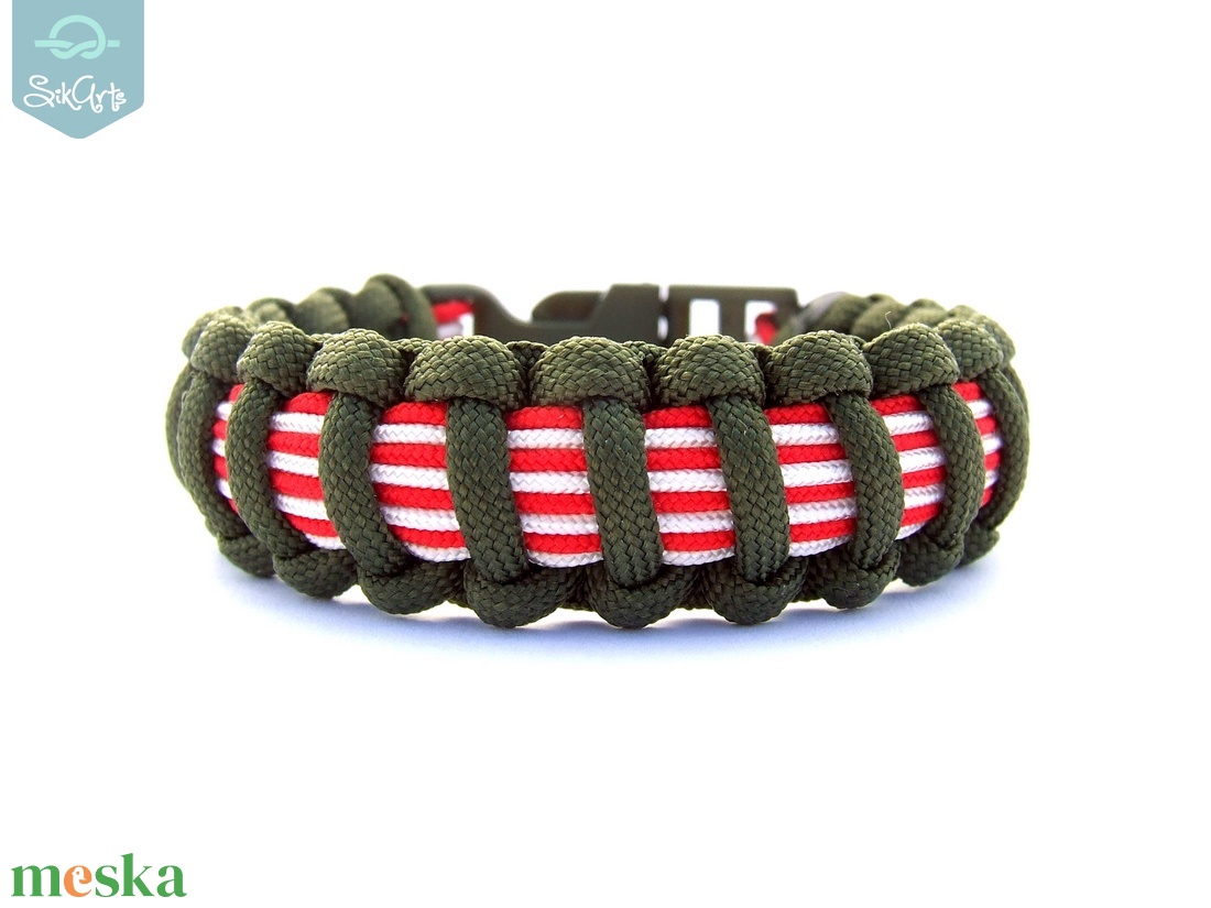 MAGYAROS paracord karkötő VIII. - ÁRPÁDSÁVOS - ékszer - karkötő - fonott karkötő - Meska.hu MAGYAROS paracord karkötő VIII. - ÁRPÁDSÁVOS - ékszer - karkötő - fonott karkötő - Meska.hu