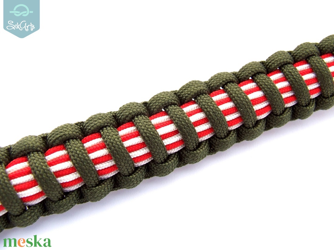 MAGYAROS paracord karkötő VIII. - ÁRPÁDSÁVOS - ékszer - karkötő - fonott karkötő - Meska.hu MAGYAROS paracord karkötő VIII. - ÁRPÁDSÁVOS - ékszer - karkötő - fonott karkötő - Meska.hu