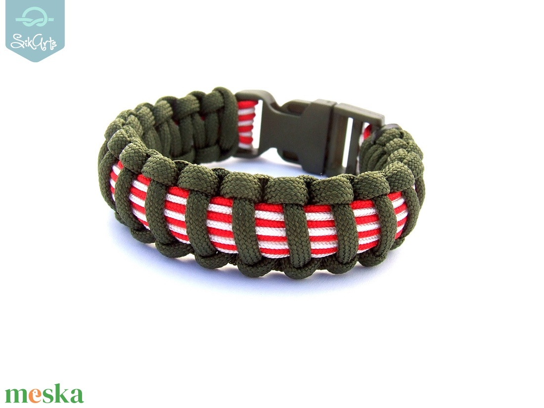 MAGYAROS paracord karkötő VIII. - ÁRPÁDSÁVOS - ékszer - karkötő - fonott karkötő - Meska.hu MAGYAROS paracord karkötő VIII. - ÁRPÁDSÁVOS - ékszer - karkötő - fonott karkötő - Meska.hu