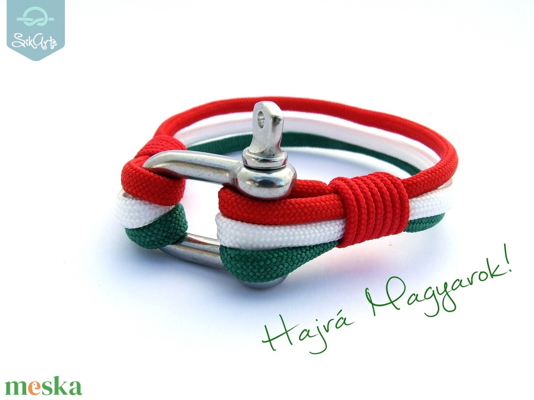 NAUTICAL paracord karkötő - Magyaros - ékszer - karkötő - fonott karkötő - Meska.hu