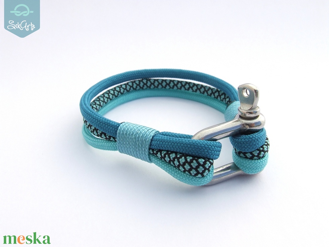 NAUTICAL paracord karkötő - Turquoise Diamond - ékszer - karkötő - fonott karkötő - Meska.hu NAUTICAL paracord karkötő - Turquoise Diamond - ékszer - karkötő - fonott karkötő - Meska.hu