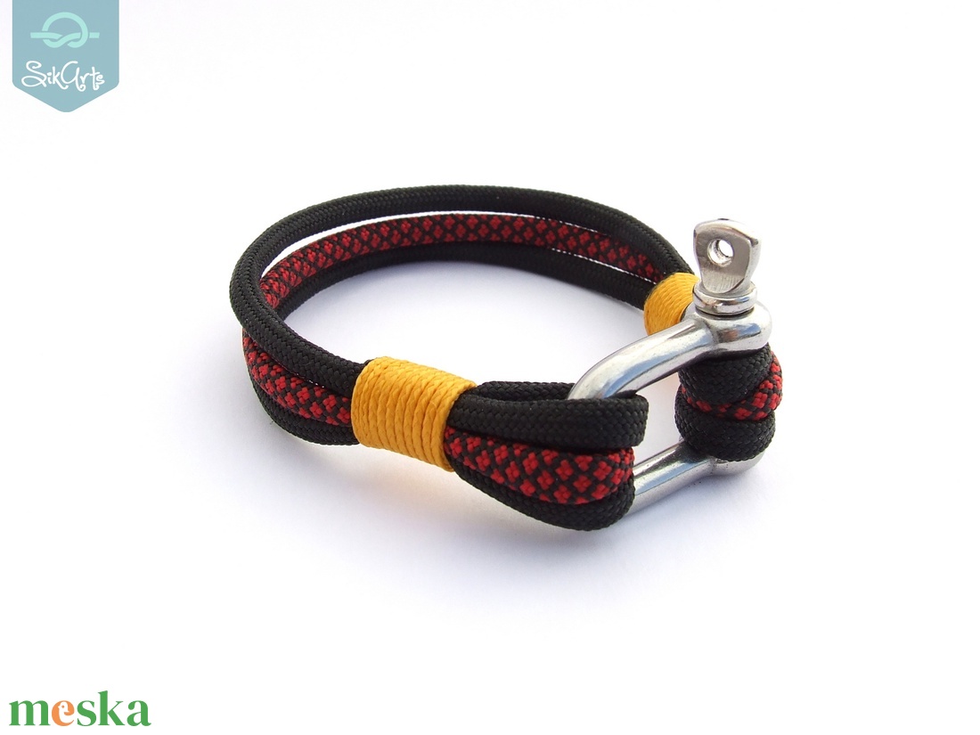 NAUTICAL paracord karkötő - Lugger - ékszer - karkötő - fonott karkötő - Meska.hu