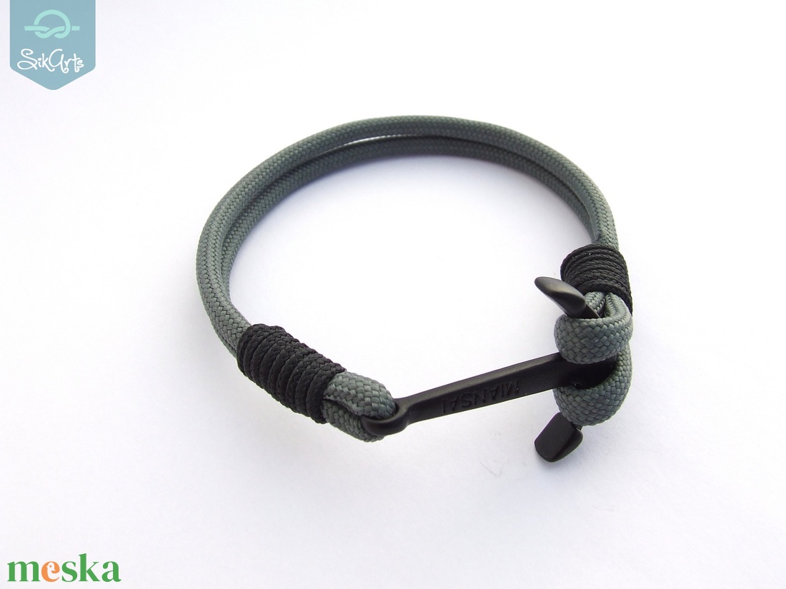 Anchor paracord karkötő - Anthracite - ékszer - karkötő - fonott karkötő - Meska.hu Anchor paracord karkötő - Anthracite - ékszer - karkötő - fonott karkötő - Meska.hu