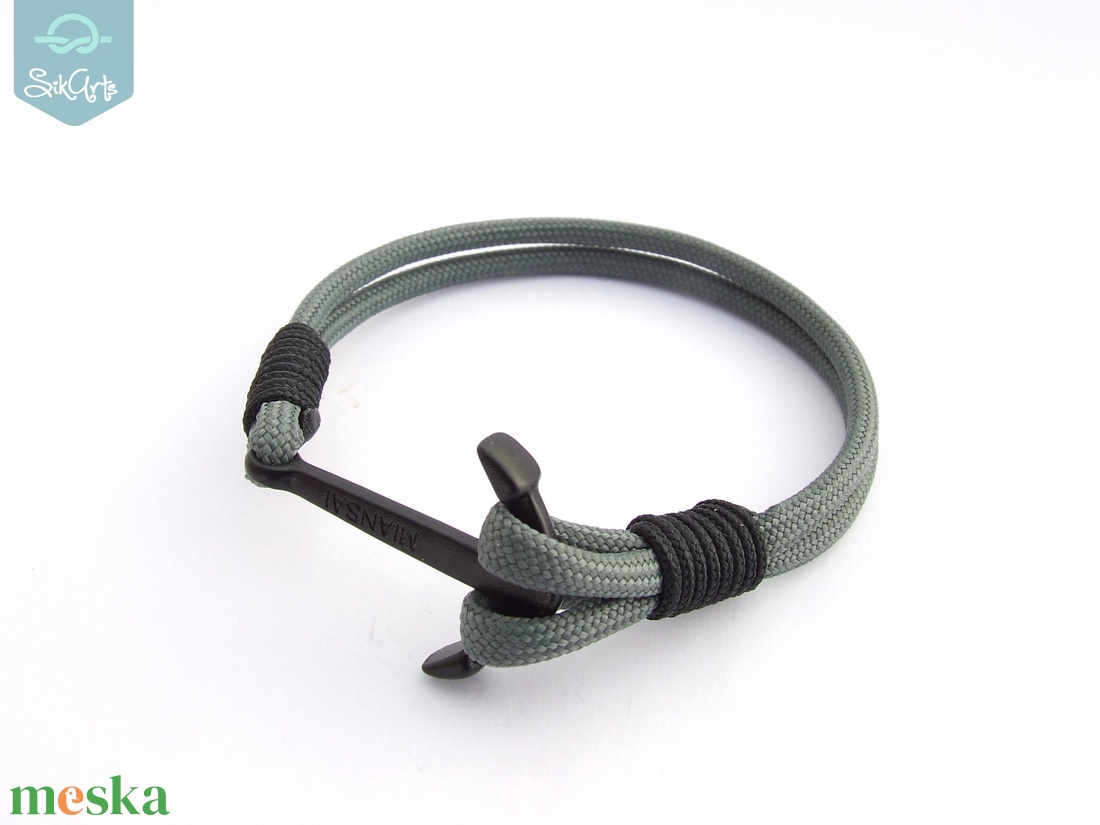 Anchor paracord karkötő - Anthracite - ékszer - karkötő - fonott karkötő - Meska.hu Anchor paracord karkötő - Anthracite - ékszer - karkötő - fonott karkötő - Meska.hu