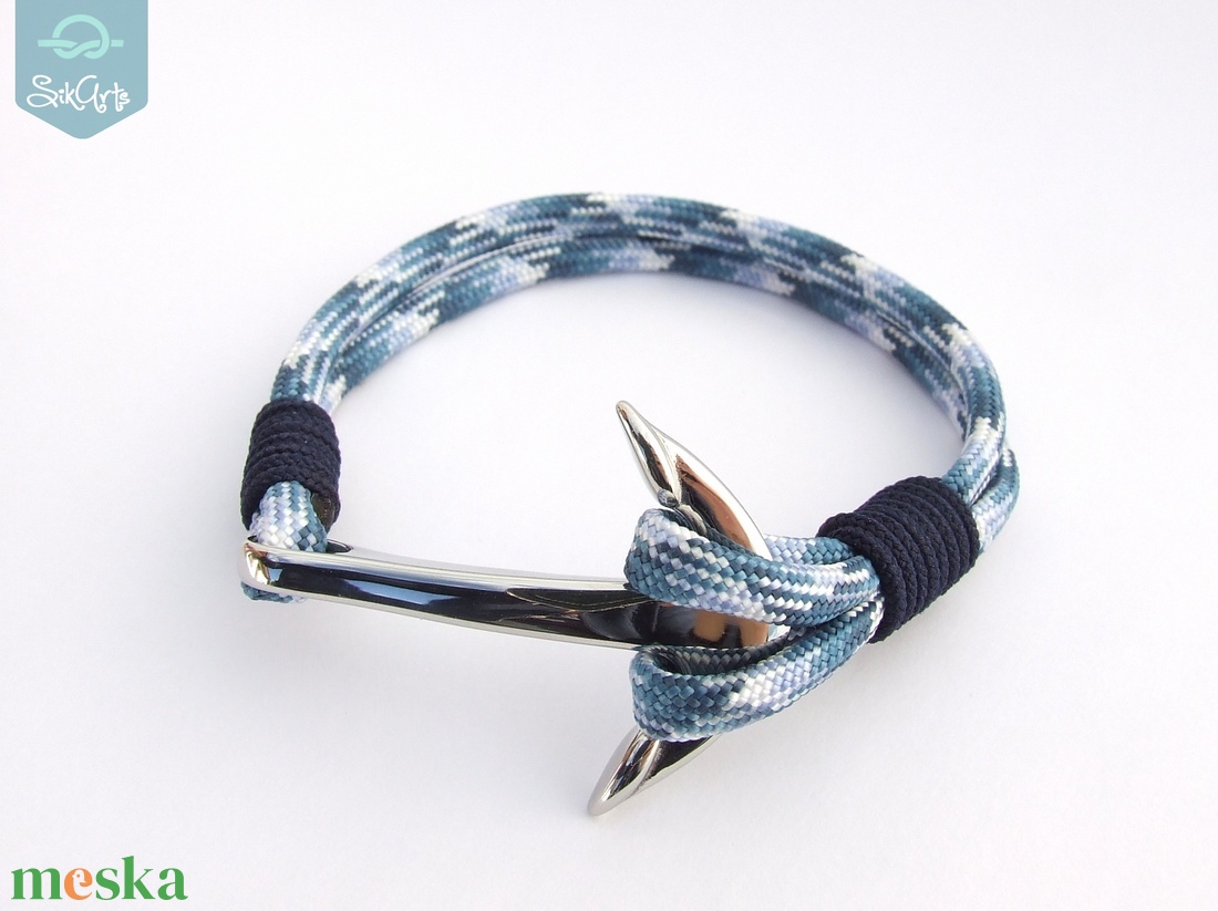 Anchor paracord karkötő - Blue Jeans - ékszer - karkötő - karkötő medállal - Meska.hu Anchor paracord karkötő - Blue Jeans - ékszer - karkötő - karkötő medállal - Meska.hu