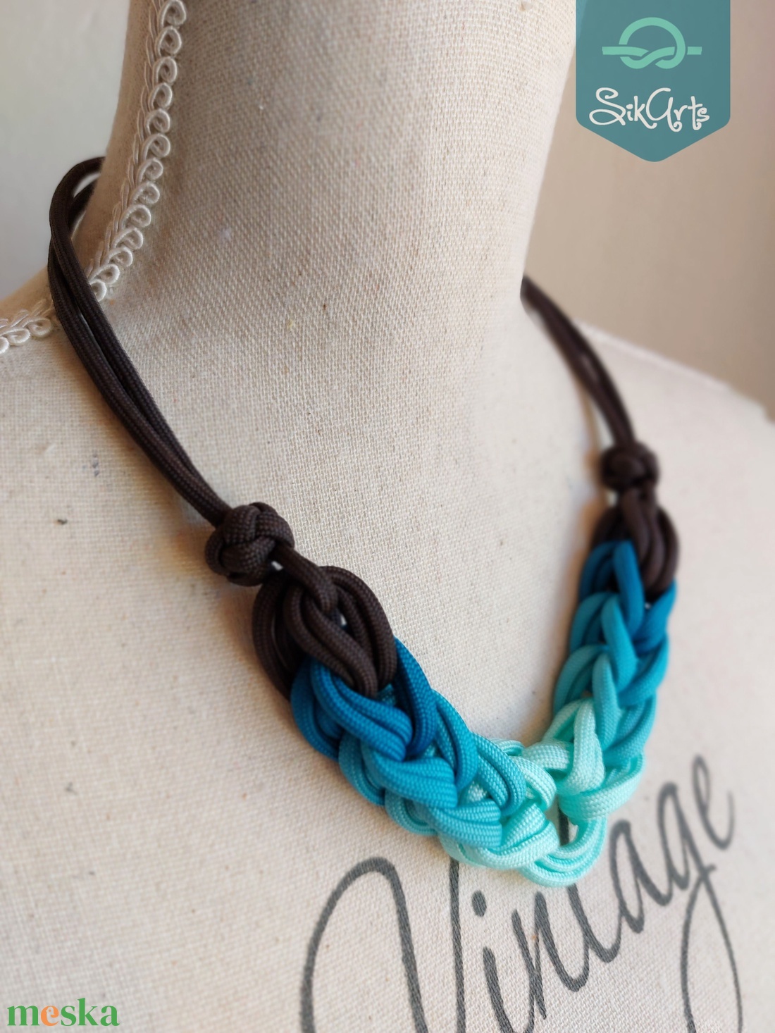 HOOP paracord nyaklánc - Cave Lake - ékszer - nyaklánc - medál nélküli nyaklánc - Meska.hu HOOP paracord nyaklánc - Cave Lake - ékszer - nyaklánc - medál nélküli nyaklánc - Meska.hu