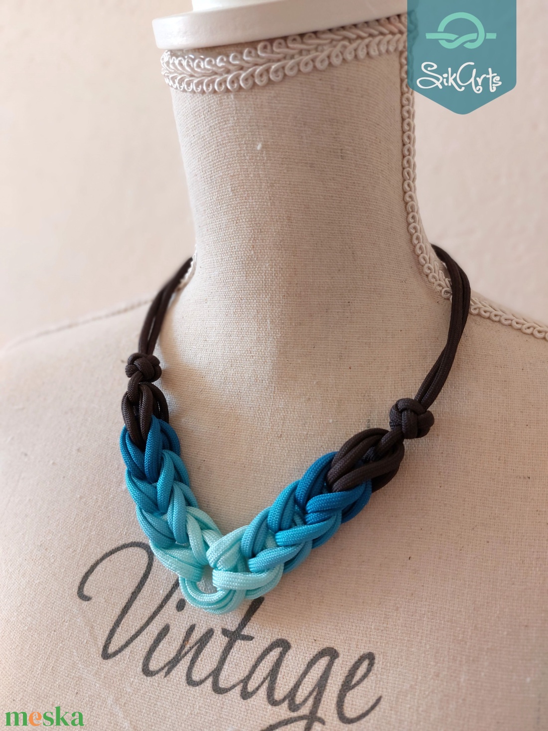 HOOP paracord nyaklánc - Cave Lake - ékszer - nyaklánc - medál nélküli nyaklánc - Meska.hu HOOP paracord nyaklánc - Cave Lake - ékszer - nyaklánc - medál nélküli nyaklánc - Meska.hu