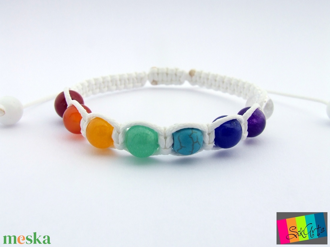 Csakra ásványkarkötő - ékszer - karkötő - ásványkarkötő - Meska.hu