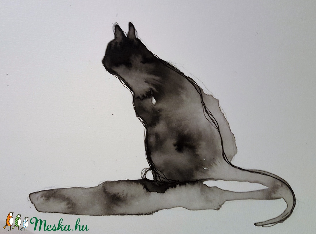 Mike cica - művészet - grafika & illusztráció - tus - Meska.hu Mike cica - művészet - grafika & illusztráció - tus - Meska.hu