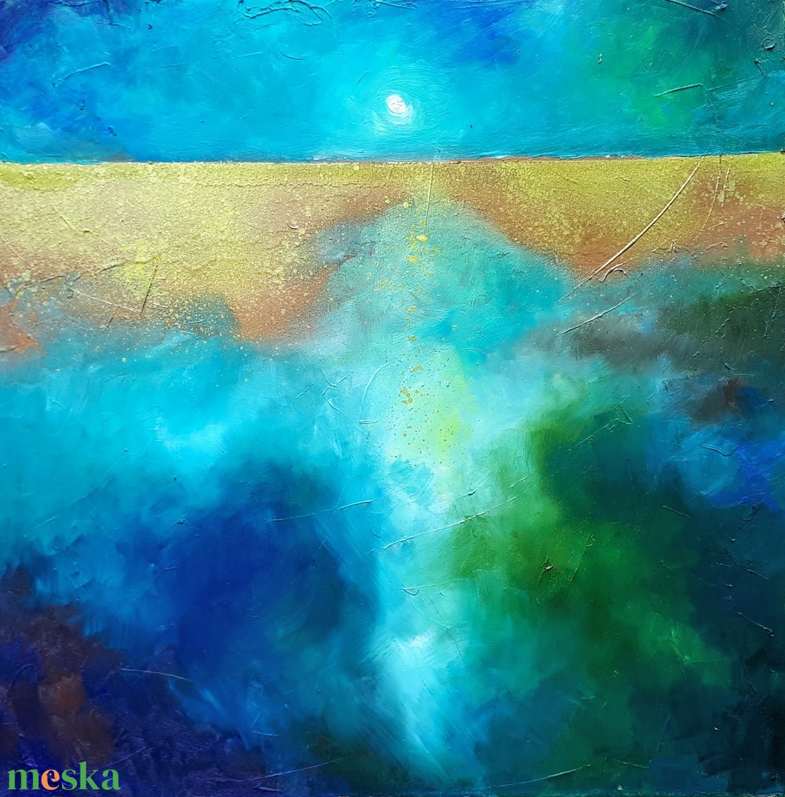 Arany horizont (50x50cm) - művészet - festmény - olajfestmény - Meska.hu Arany horizont (50x50cm) - művészet - festmény - olajfestmény - Meska.hu