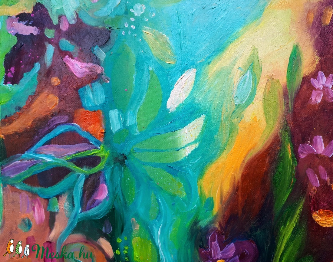 Kertben (50x30cm) - művészet - festmény - olajfestmény - Meska.hu Kertben (50x30cm) - művészet - festmény - olajfestmény - Meska.hu