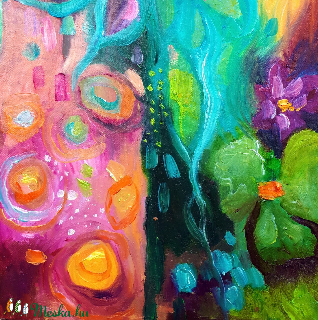 Kertben (50x30cm) - művészet - festmény - olajfestmény - Meska.hu Kertben (50x30cm) - művészet - festmény - olajfestmény - Meska.hu