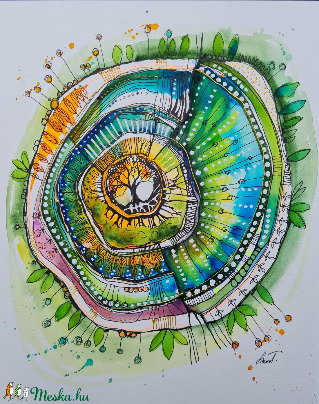 Mandala 15.- A legbelső Én /32x24cm/ - otthon & életmód - dekoráció - spiritualitás - mandala - Meska.hu Mandala 15.- A legbelső Én /32x24cm/ - otthon & életmód - dekoráció - spiritualitás - mandala - Meska.hu
