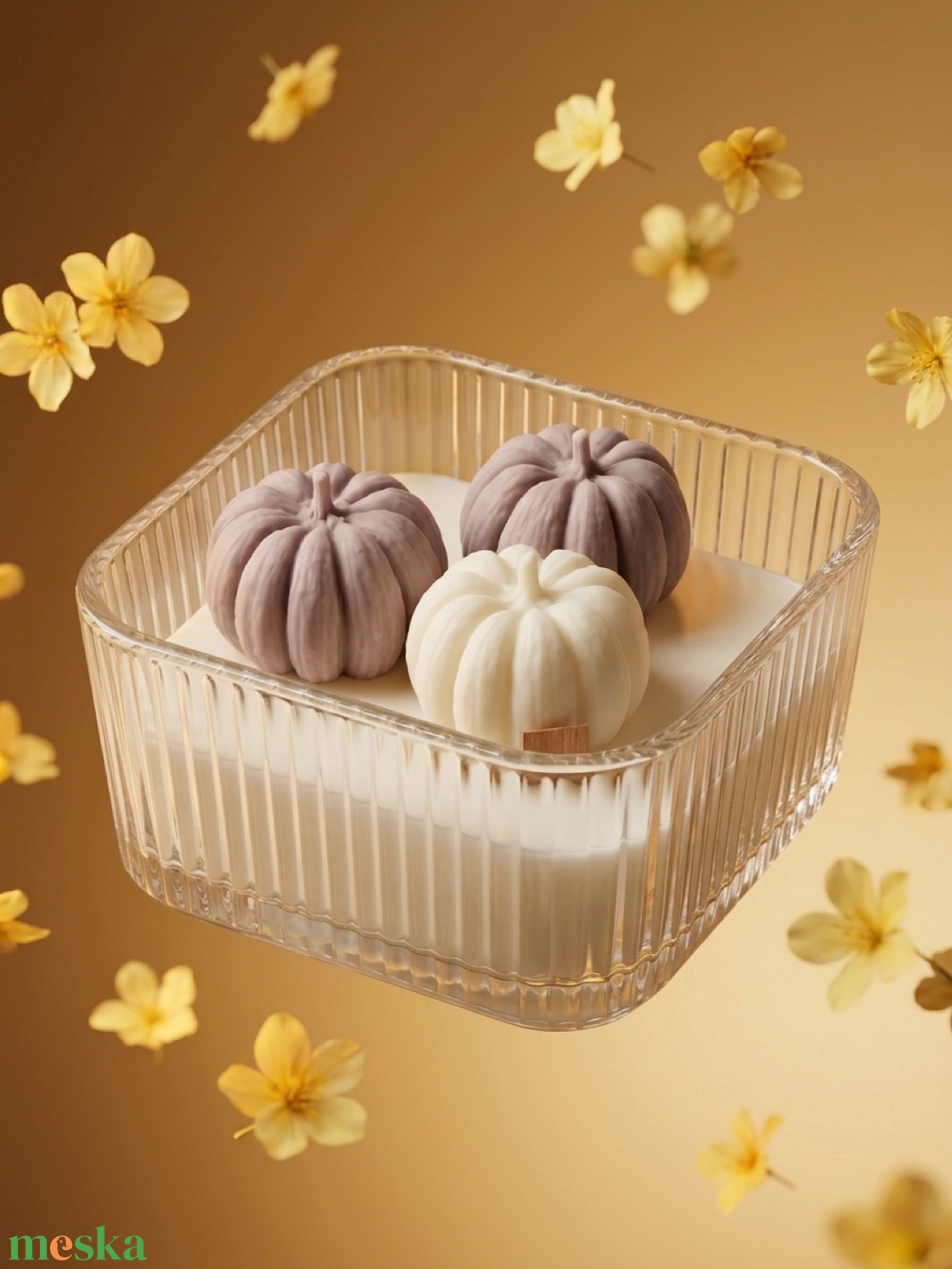 Őszi Tökös Illatgyertya Tálban - Pumpkin Spice - Halloween Dekor - Kézműves Szójagyertya - otthon & életmód - dekoráció - asztal és polc dekoráció - dekorációs tál, tartó - Meska.hu