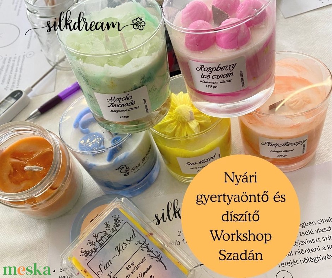 Nyári Gyertyakészítő Élmény Workshop - diy (csináld magad) - workshop & tanfolyam - Meska.hu Nyári Gyertyakészítő Élmény Workshop - diy (csináld magad) - workshop & tanfolyam - Meska.hu