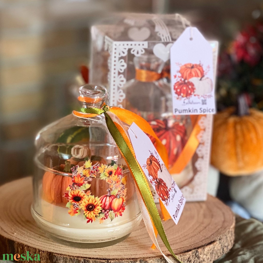 Őszi Pumkin Spice üvegbúrás gyertya - otthon & életmód - gyertya, illat, aroma - gyertya - Meska.hu Őszi Pumkin Spice üvegbúrás gyertya - otthon & életmód - gyertya, illat, aroma - gyertya - Meska.hu