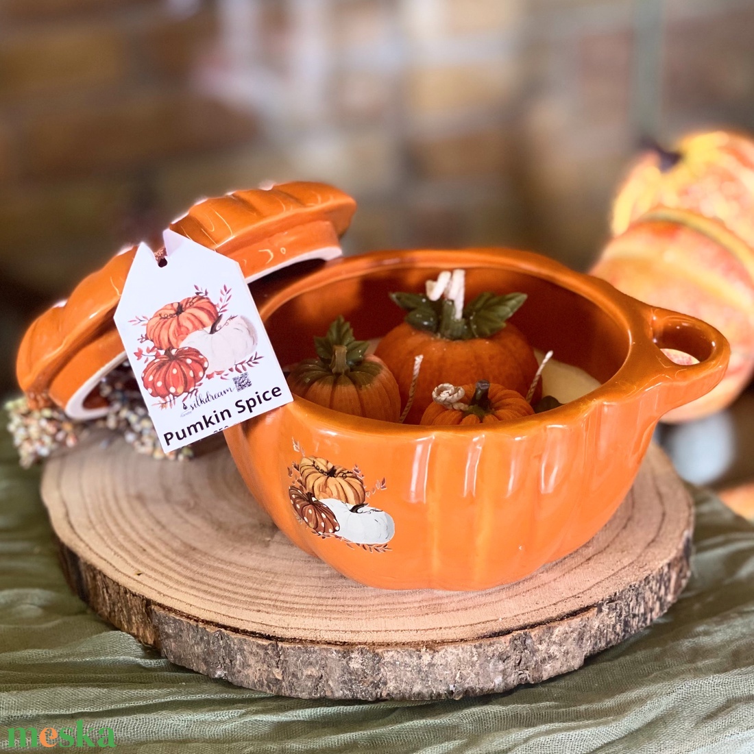 Pumkin Spice gyertya füles tál tök formájú edényben - otthon & életmód - gyertya, illat, aroma - gyertya - Meska.hu Pumkin Spice gyertya füles tál tök formájú edényben - otthon & életmód - gyertya, illat, aroma - gyertya - Meska.hu