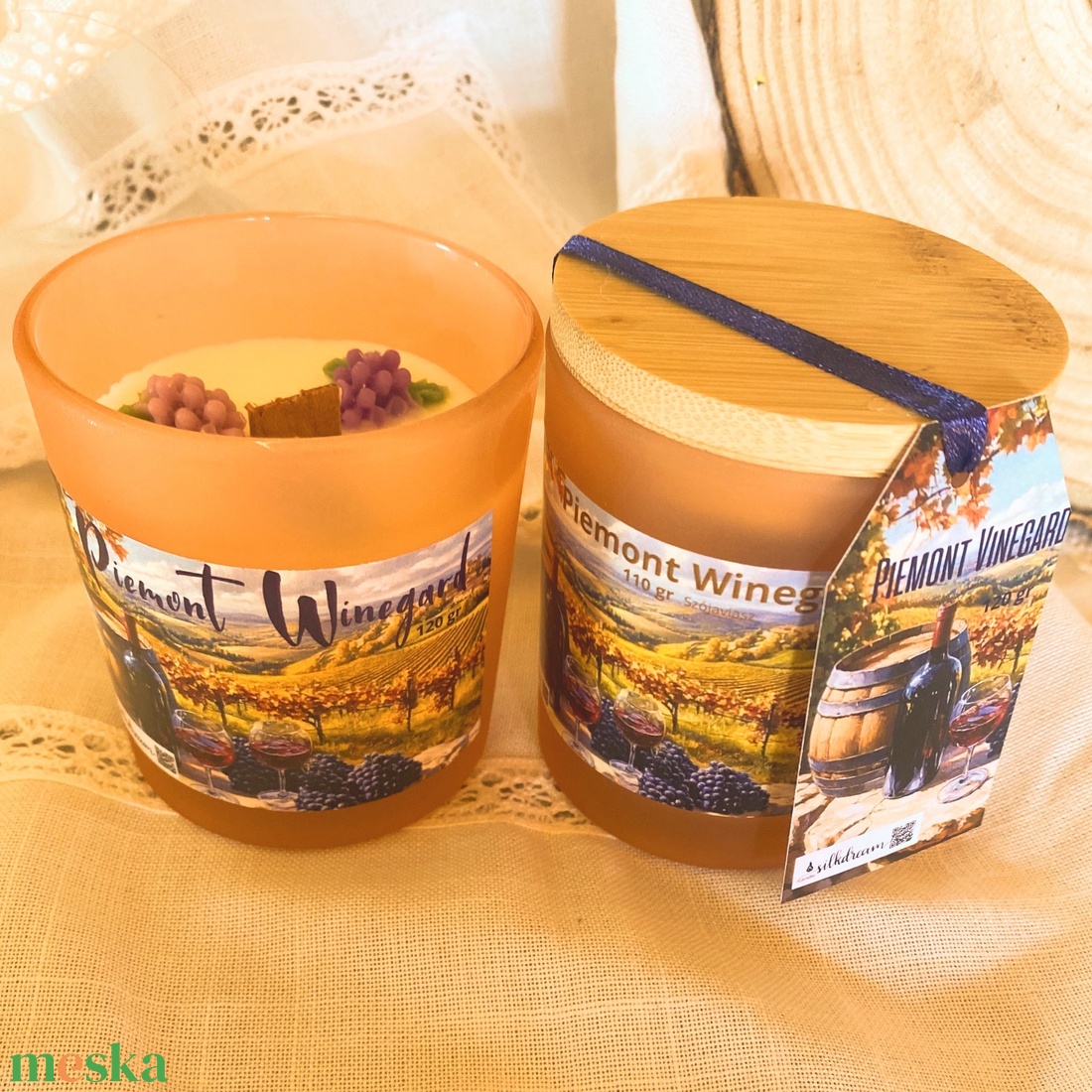 Piemont Vinegard szója gyertya tégelyben - otthon & életmód - gyertya, illat, aroma - gyertya - Meska.hu Piemont Vinegard szója gyertya tégelyben - otthon & életmód - gyertya, illat, aroma - gyertya - Meska.hu