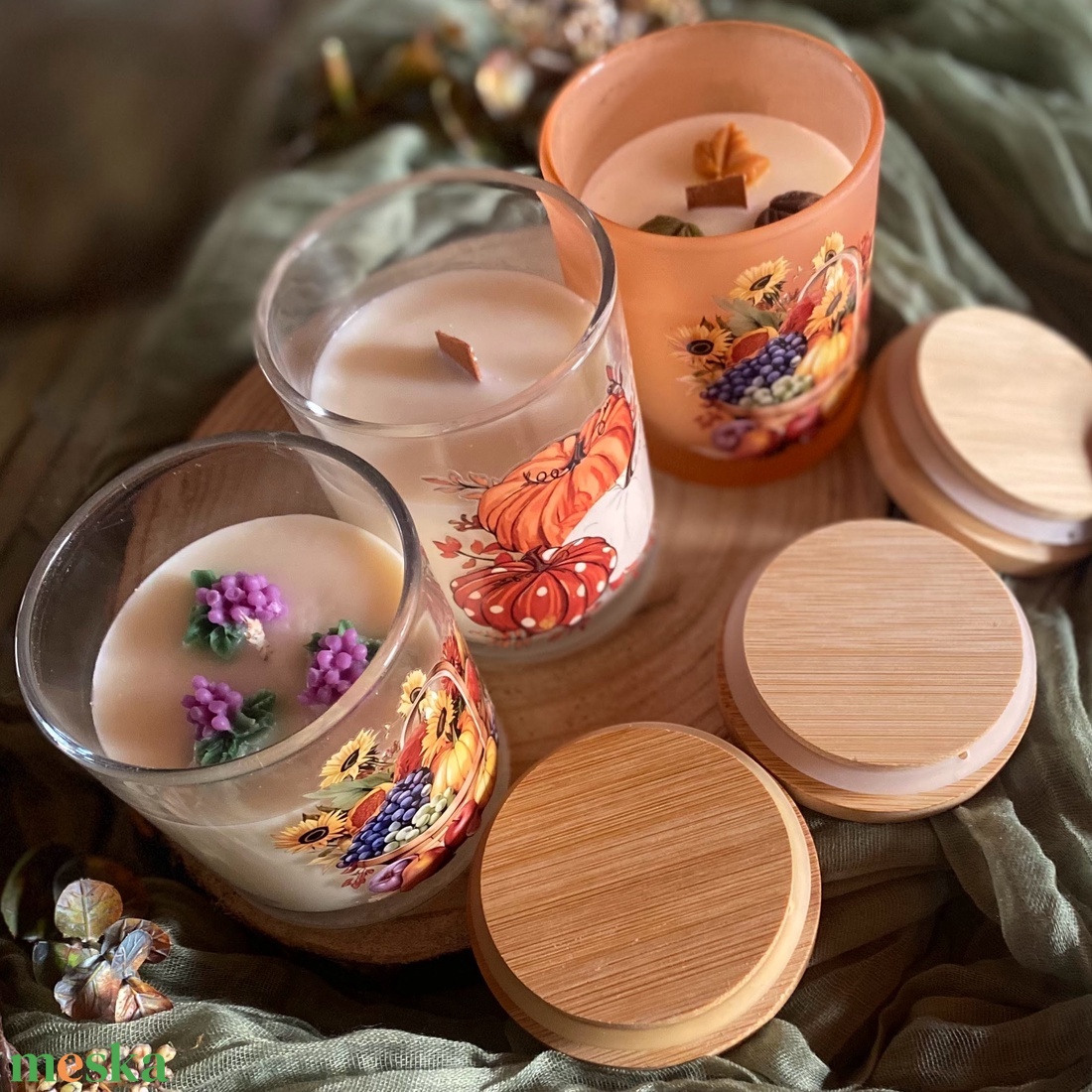 Őszi trió gyertya csomagban (3db) - otthon & életmód - gyertya, illat, aroma - gyertya - Meska.hu Őszi trió gyertya csomagban (3db) - otthon & életmód - gyertya, illat, aroma - gyertya - Meska.hu