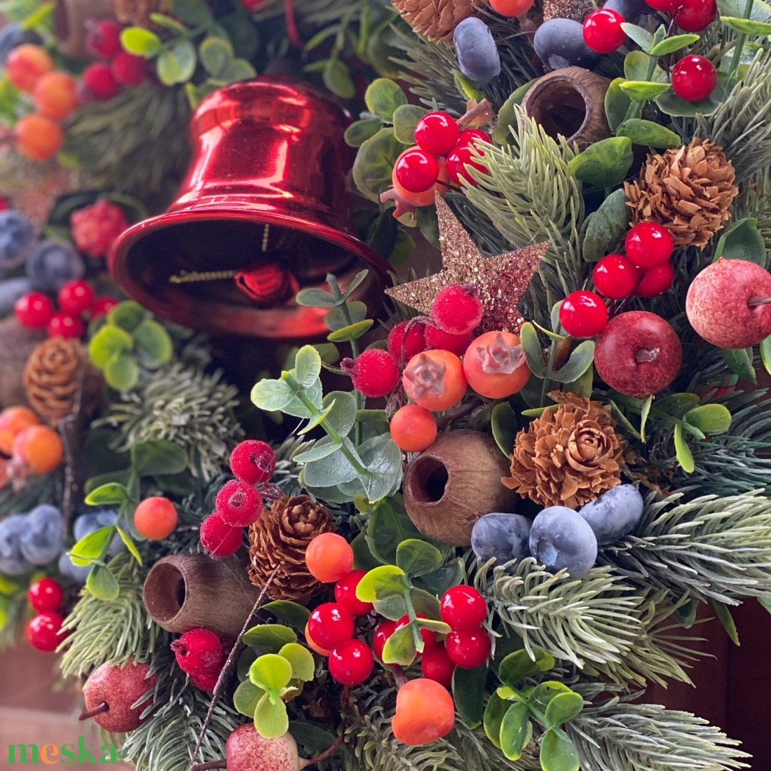 Piros csengettyűs Karácsonyi kopogtató ajtódísz koszorú - otthon & életmód - dekoráció - ajtó- és ablak dekoráció - ajtódísz & kopogtató - Meska.hu Piros csengettyűs Karácsonyi kopogtató ajtódísz koszorú - otthon & életmód - dekoráció - ajtó- és ablak dekoráció - ajtódísz & kopogtató - Meska.hu