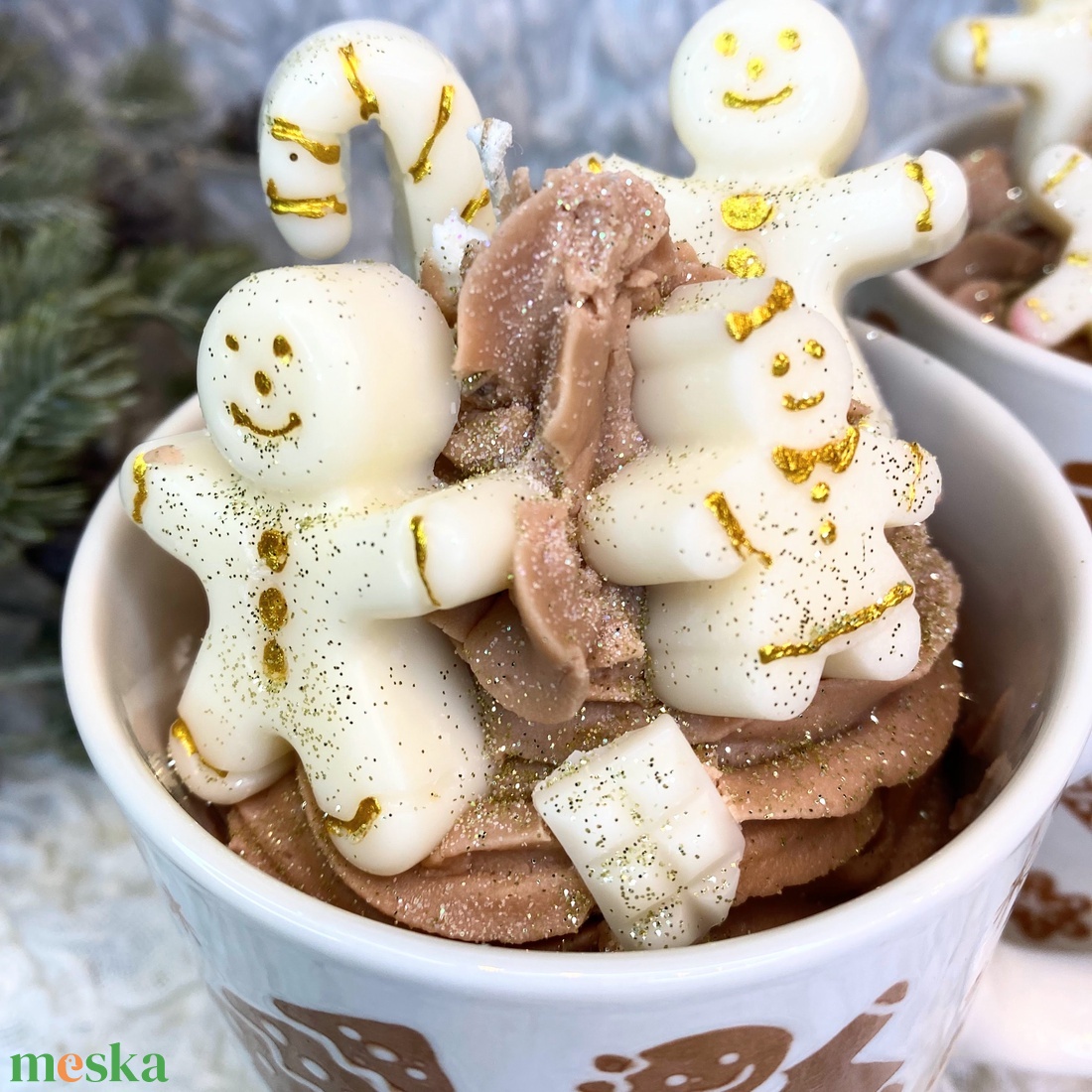 Mézis desszert gyertya nagy bögrében - otthon & életmód - gyertya, illat, aroma - gyertya - Meska.hu