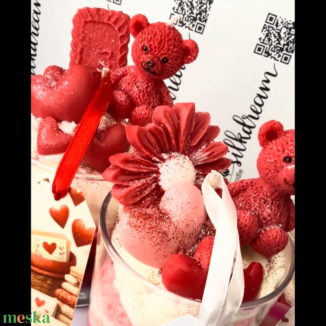 Valentin napi szója gyertya  üvegben  - otthon & életmód - gyertya, illat, aroma - gyertya - Meska.hu