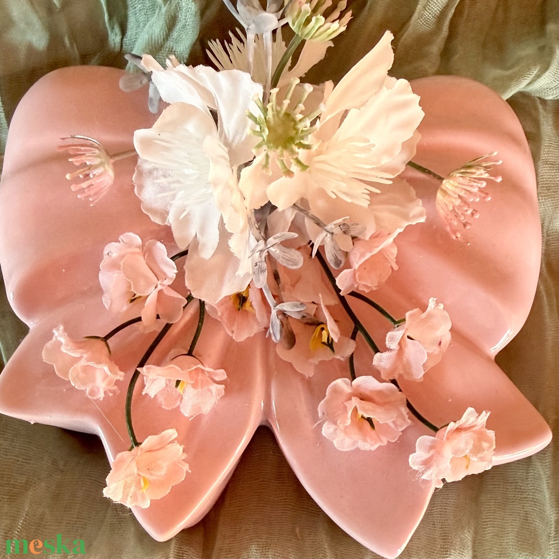 Anyák napjára Virággal díszített gyertya  - otthon & életmód - gyertya, illat, aroma - gyertya - Meska.hu