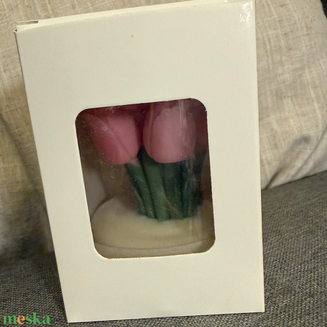 Tulipán papírdoboz - otthon & életmód - gyertya, illat, aroma - gyertya - Meska.hu
