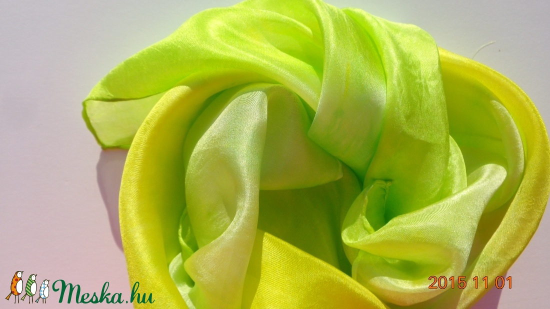 Lime - kivi színű selyemkendő - - Meska.hu Lime - kivi színű selyemkendő - - Meska.hu