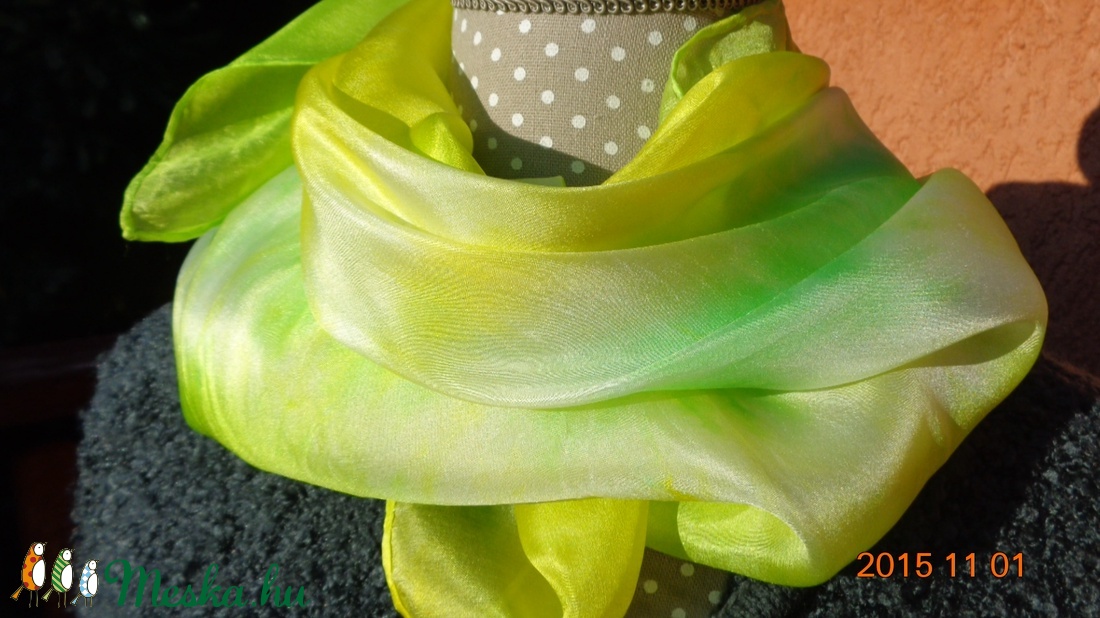 Lime - kivi színű selyemkendő - - Meska.hu Lime - kivi színű selyemkendő - - Meska.hu
