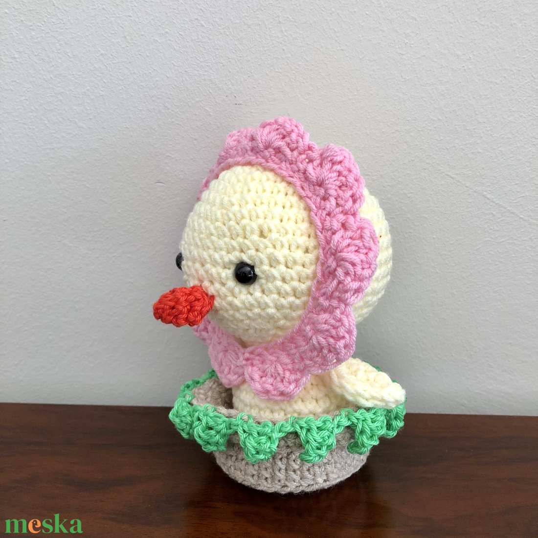 Horgolt halványsárga csibevirág - amigurumi - otthon & életmód - dekoráció - dísztárgy - Meska.hu Horgolt halványsárga csibevirág - amigurumi - otthon & életmód - dekoráció - dísztárgy - Meska.hu