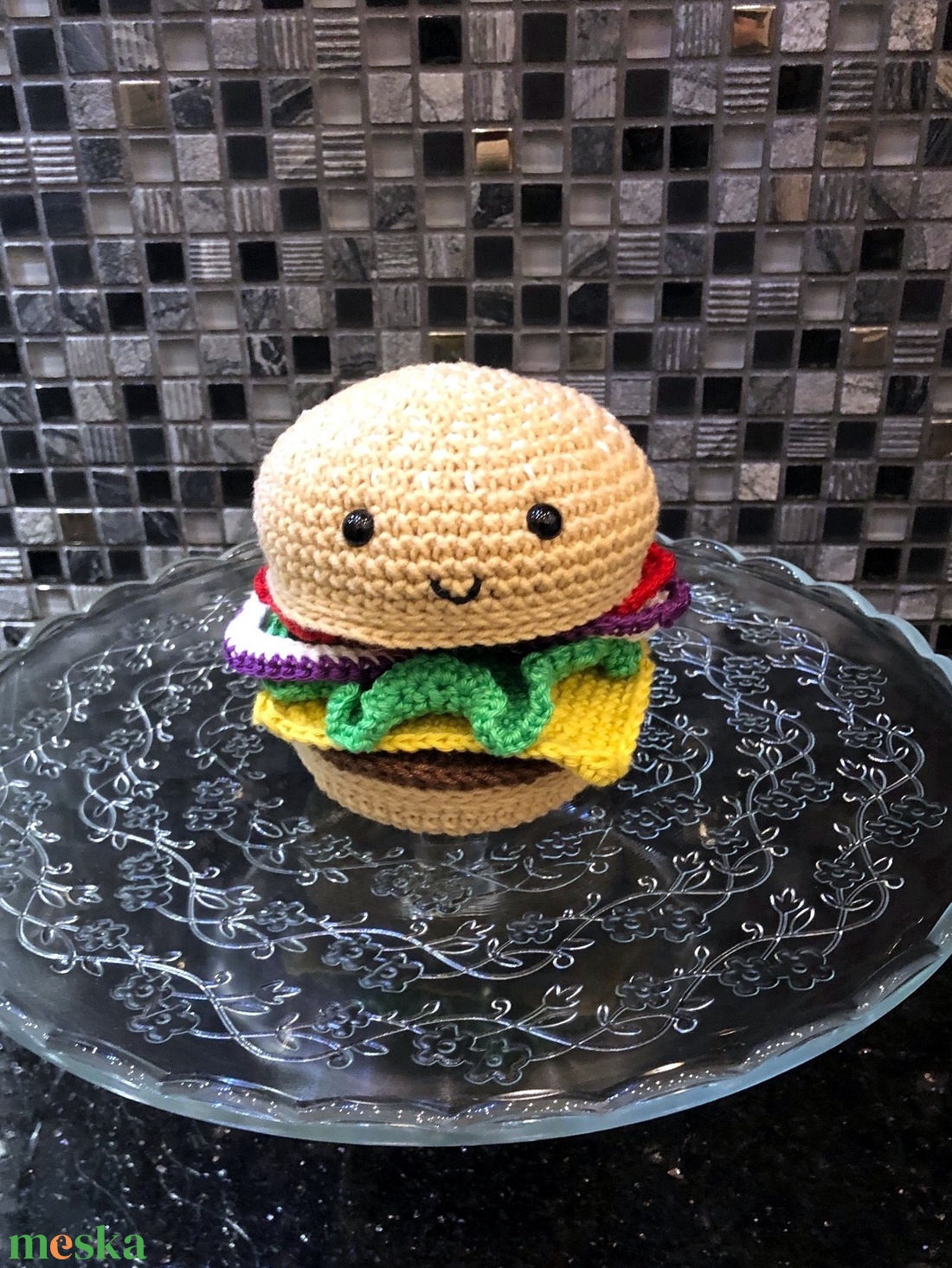 Horgolt hamburger - amigurumi - játék & sport - plüssállat & játékfigura - más figura - Meska.hu