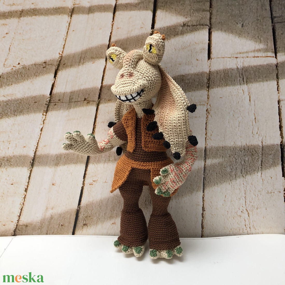 Jar Jar Binks - amigurumi - játék & sport - plüssállat & játékfigura - plüss mesefigurák - Meska.hu Jar Jar Binks - amigurumi - játék & sport - plüssállat & játékfigura - plüss mesefigurák - Meska.hu