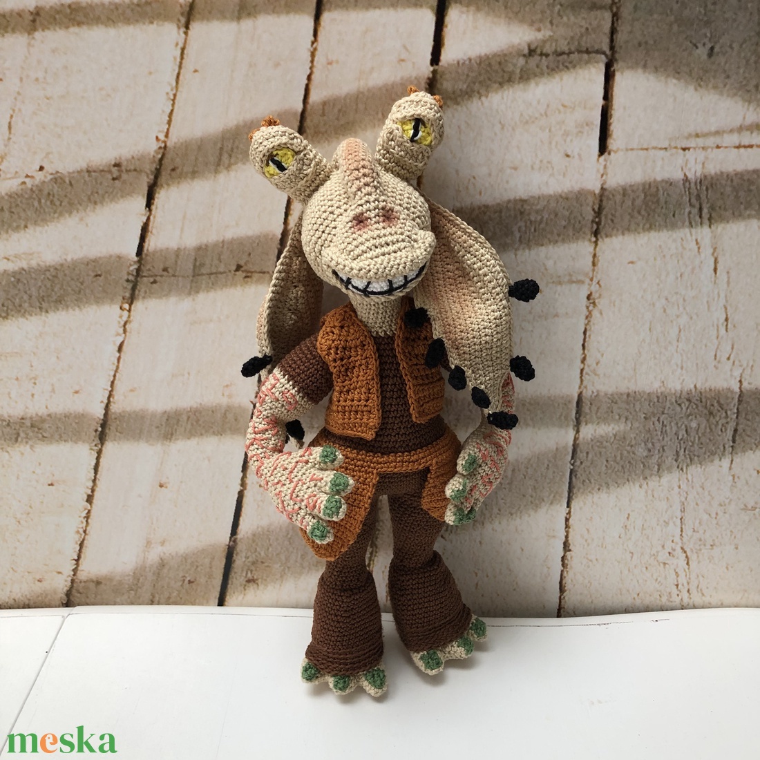 Jar Jar Binks - amigurumi - játék & sport - plüssállat & játékfigura - plüss mesefigurák - Meska.hu Jar Jar Binks - amigurumi - játék & sport - plüssállat & játékfigura - plüss mesefigurák - Meska.hu