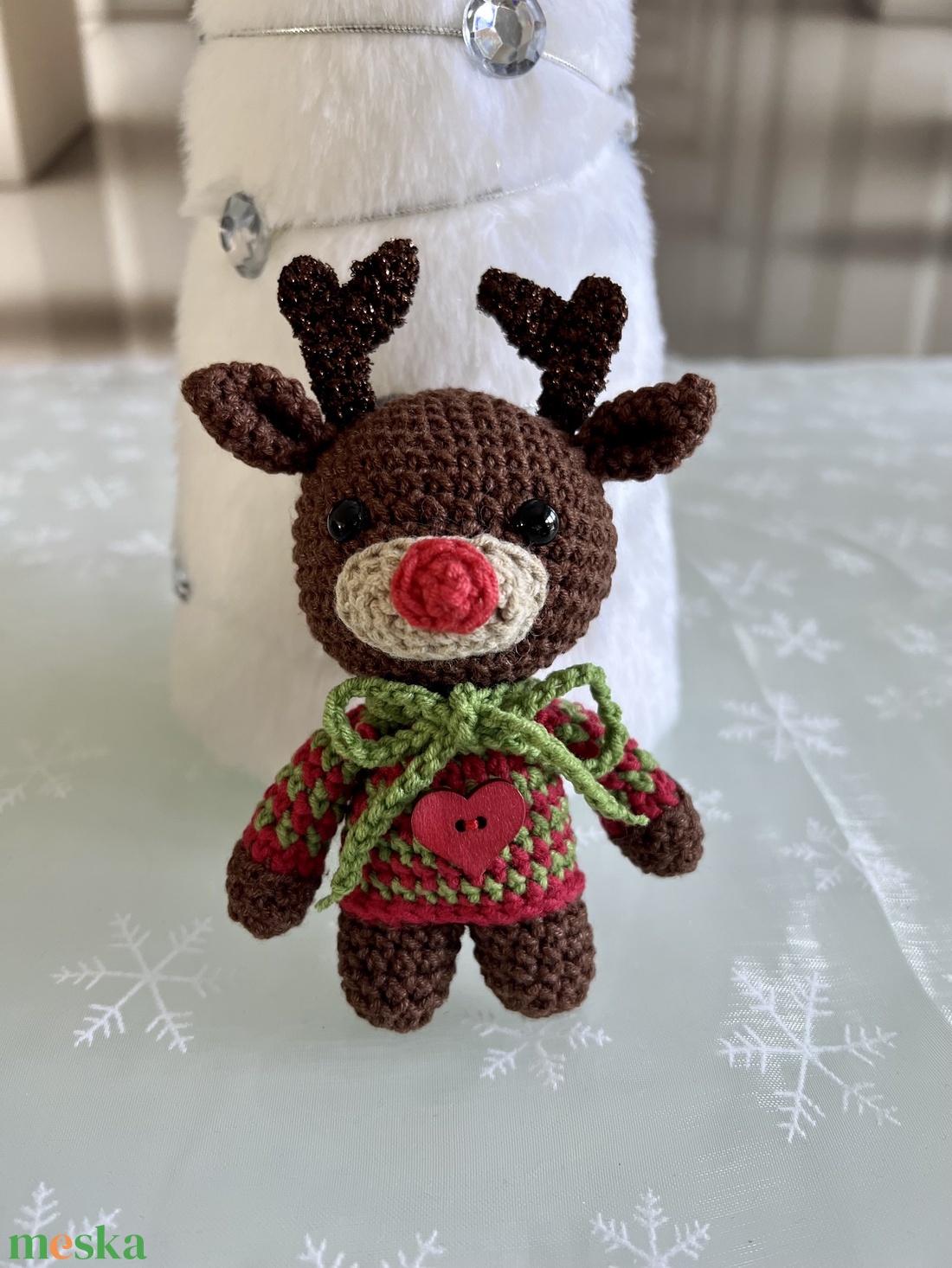 Karácsonyi rénszarvas - amigurumi - játék & sport - plüssállat & játékfigura - más figura - Meska.hu Karácsonyi rénszarvas - amigurumi - játék & sport - plüssállat & játékfigura - más figura - Meska.hu