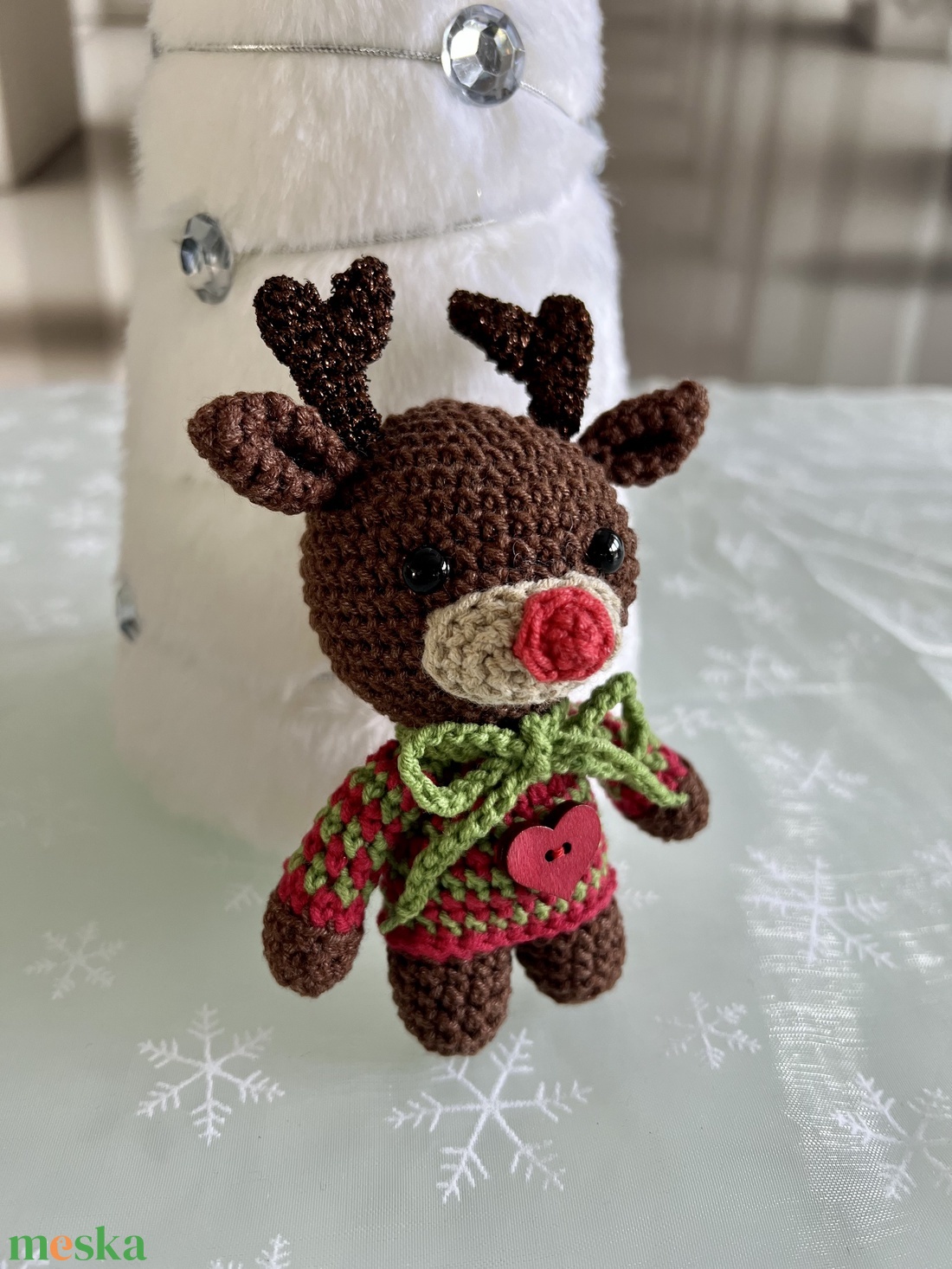 Karácsonyi rénszarvas - amigurumi - játék & sport - plüssállat & játékfigura - más figura - Meska.hu Karácsonyi rénszarvas - amigurumi - játék & sport - plüssállat & játékfigura - más figura - Meska.hu