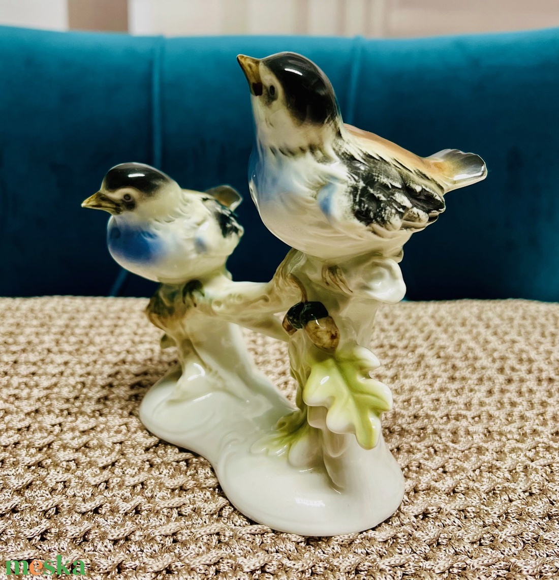 Vintage porcelán madarak - GDR - otthon & életmód - dekoráció - dísztárgy - Meska.hu