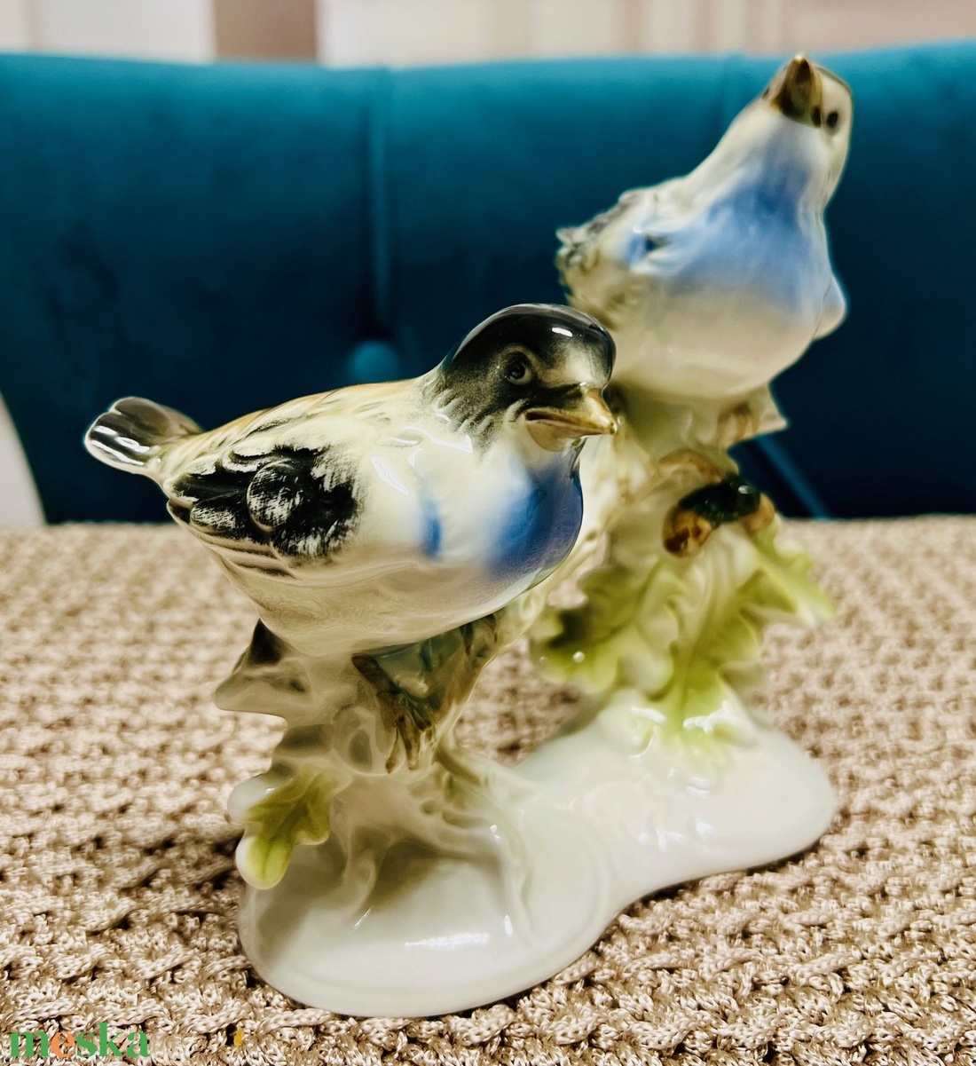 Vintage porcelán madarak - GDR - otthon & életmód - dekoráció - dísztárgy - Meska.hu