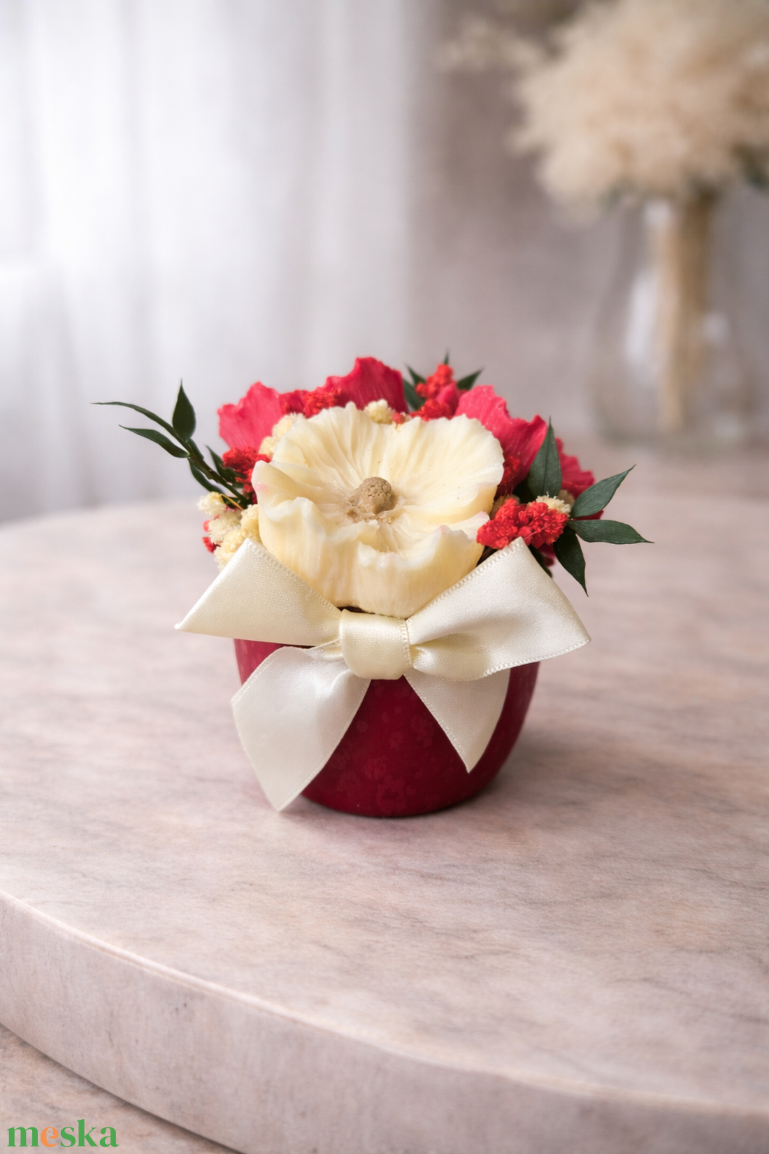 Pipacsos illatviasz  - otthon & életmód - gyertya, illat, aroma - gyertya - Meska.hu