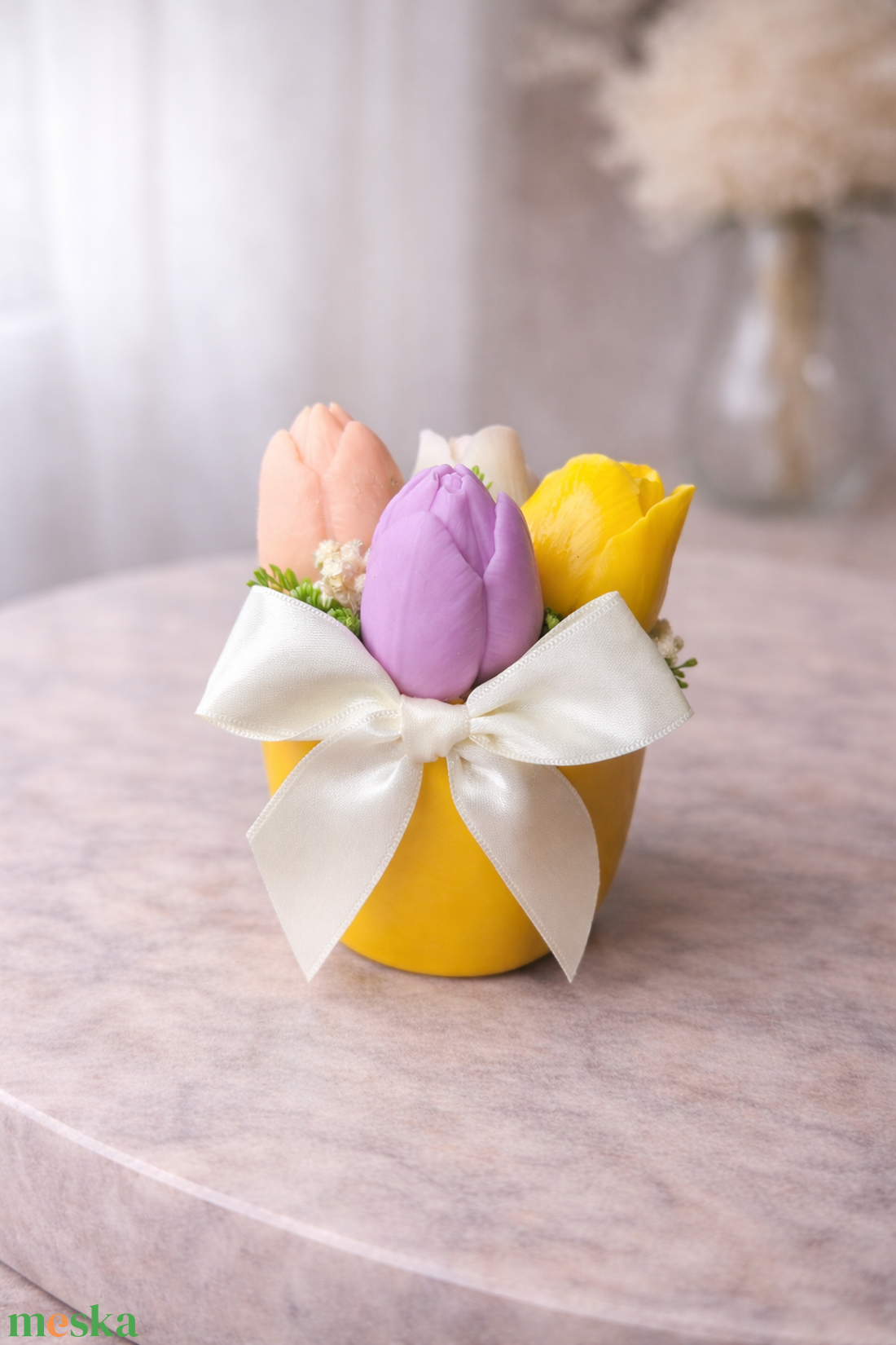 Tavaszi Tulipán Gyertyabox � kézzel készült ajándék - otthon & életmód - gyertya, illat, aroma - gyertya - Meska.hu
