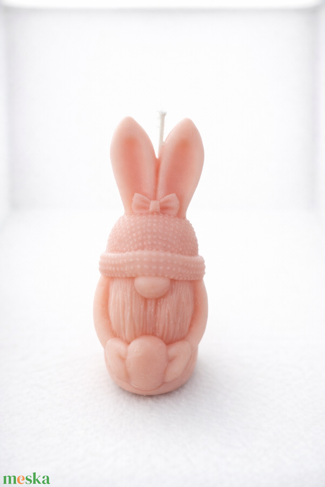 Nyuszifüles Manó Gyertya � Húsvéti Dekoráció - ünnepi díszek, dekorációk - húsvéti díszek és dekorációk - húsvéti gyertya - Meska.hu