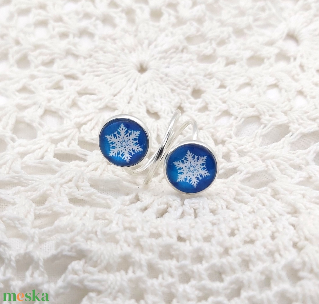 Snowflake üveglencsés gyűrű - ékszer - gyűrű - üveglencsés gyűrű - Meska.hu Snowflake üveglencsés gyűrű - ékszer - gyűrű - üveglencsés gyűrű - Meska.hu