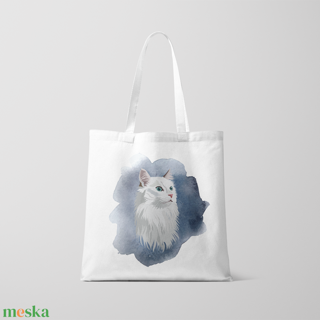 Fehér macska táska - táska & tok - bevásárlás & shopper táska - shopper, textiltáska, szatyor - Meska.hu Fehér macska táska - táska & tok - bevásárlás & shopper táska - shopper, textiltáska, szatyor - Meska.hu