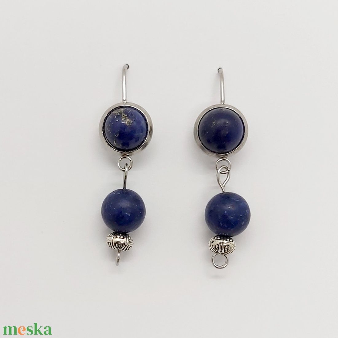Lapis lazuli fülbevaló - ékszer - fülbevaló - lógó fülbevaló - Meska.hu Lapis lazuli fülbevaló - ékszer - fülbevaló - lógó fülbevaló - Meska.hu