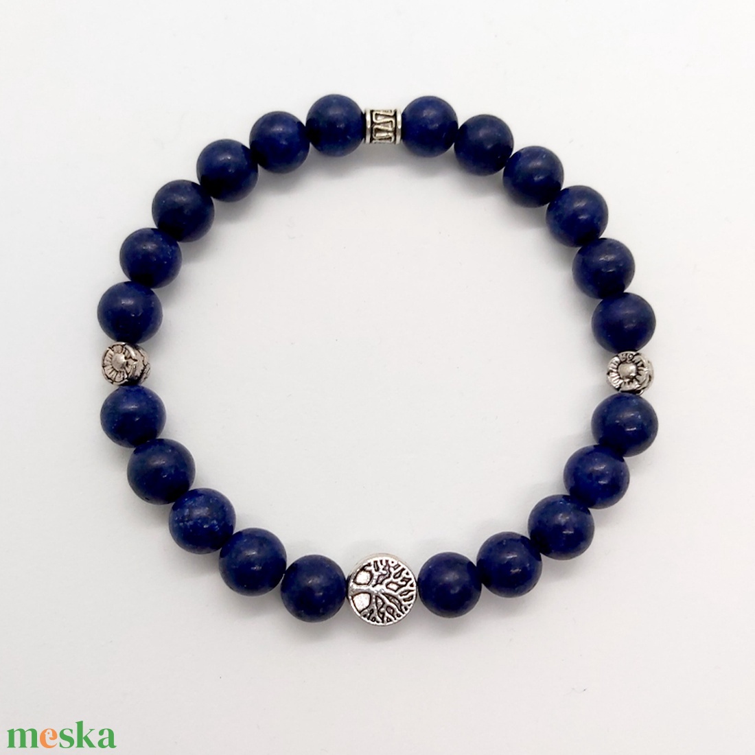 Lapis lazuli karkötő 1 - ékszer - karkötő - ásványkarkötő - Meska.hu Lapis lazuli karkötő 1 - ékszer - karkötő - ásványkarkötő - Meska.hu