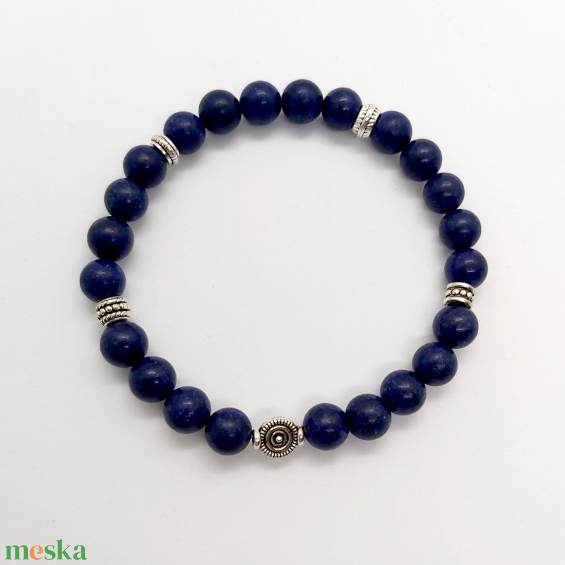 Lapis lazuli karkötő 2 - ékszer - karkötő - ásványkarkötő - Meska.hu Lapis lazuli karkötő 2 - ékszer - karkötő - ásványkarkötő - Meska.hu