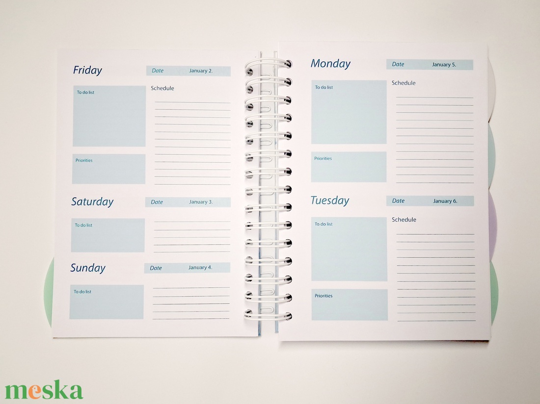 Pillangós határidőnapló 2026 - otthon & életmód - papír, írószer - jegyzetfüzet & napló - Meska.hu