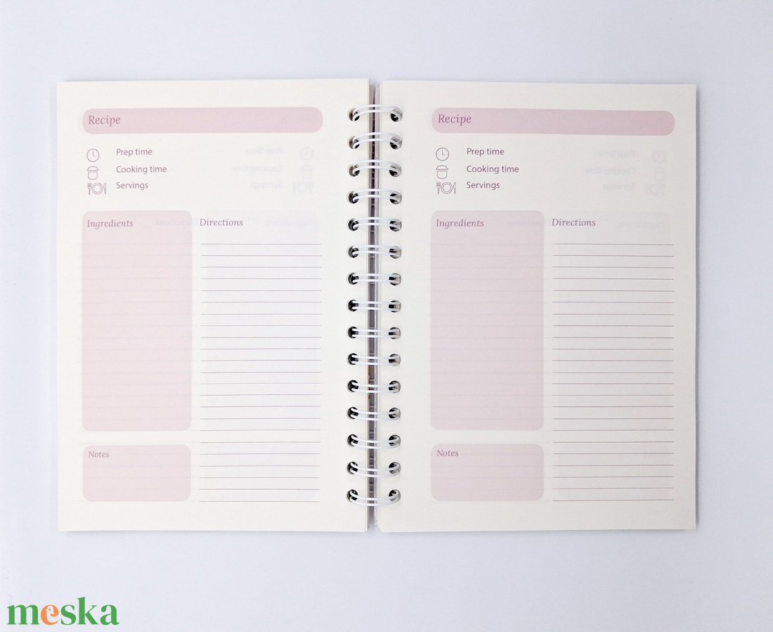 Receptes könyv - otthon & életmód - papír, írószer - jegyzetfüzet & napló - Meska.hu