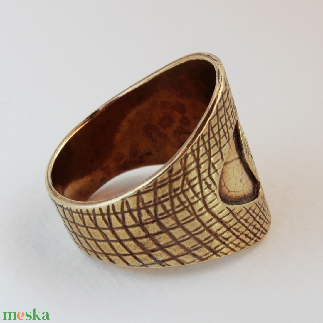 ArtAndCraft gyűrű sárgarézből - ékszer - gyűrű - statement gyűrű - Meska.hu ArtAndCraft gyűrű sárgarézből - ékszer - gyűrű - statement gyűrű - Meska.hu