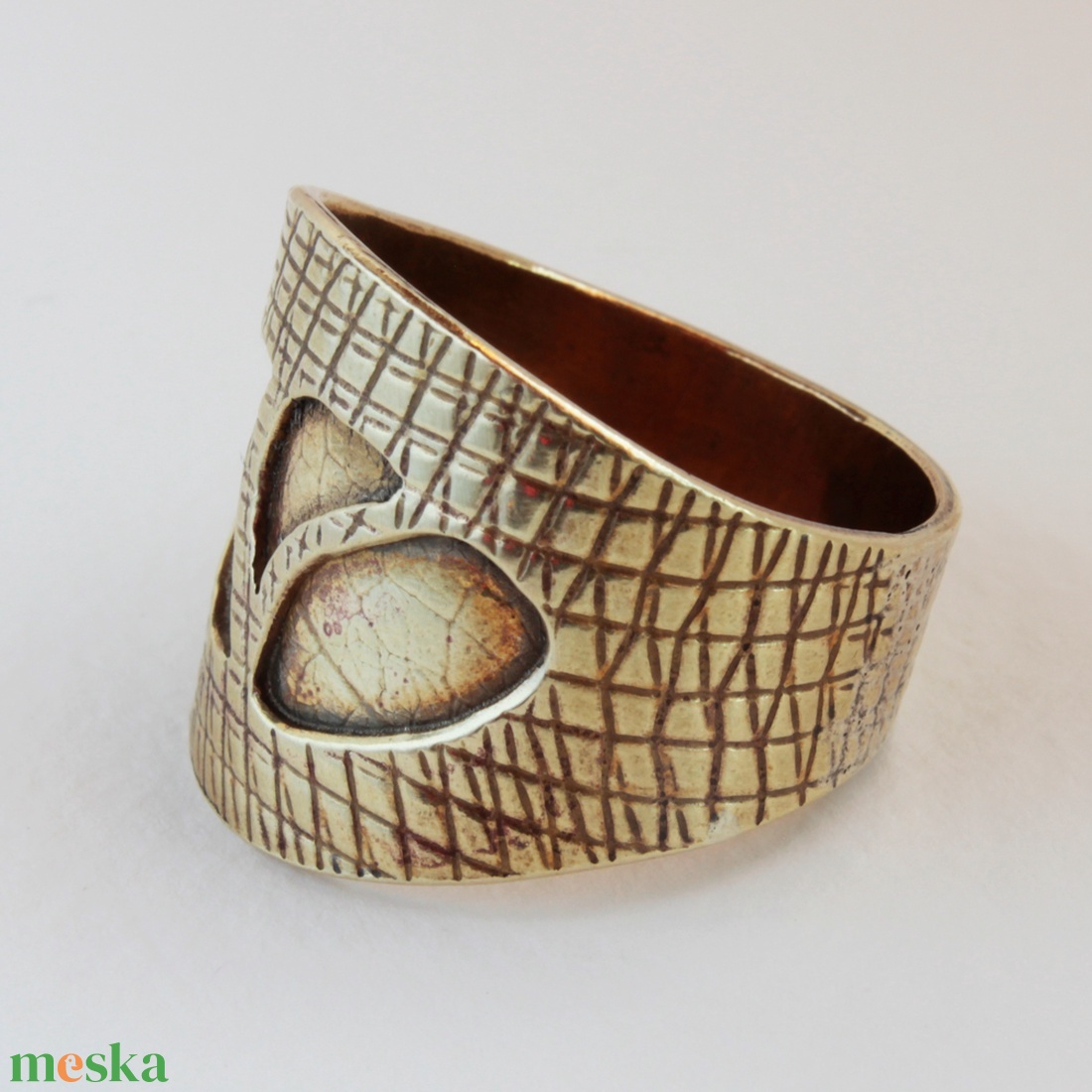 ArtAndCraft gyűrű sárgarézből - ékszer - gyűrű - statement gyűrű - Meska.hu ArtAndCraft gyűrű sárgarézből - ékszer - gyűrű - statement gyűrű - Meska.hu